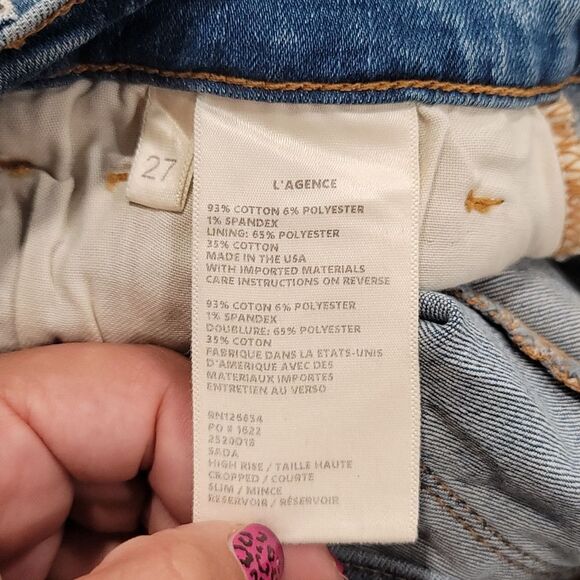 NWOT L'agence Sada Slim Straight-Leg Jeans - Picture 10 of 12